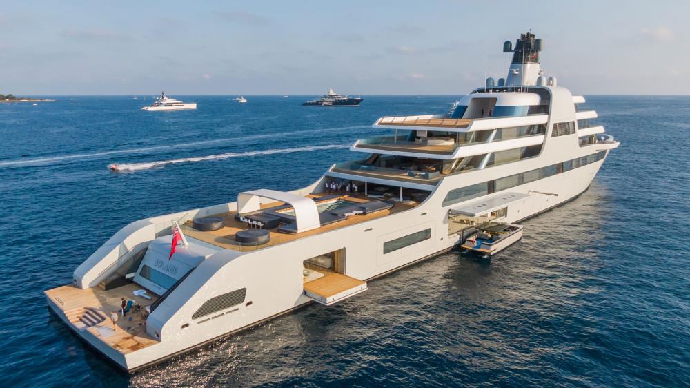 Abramovic's ultra-luxury yachts Solaris anchored in Bodrum and Eclipse anchored in Marmaris